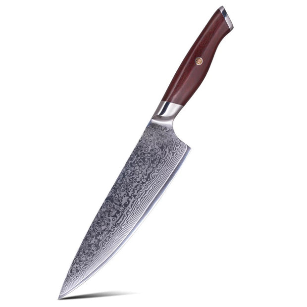 8-Inch 67 Layers VG-10 Damascus Chef Knife, Damascus Kitchen Knife, Professional Chef’s Knife, Damascus 8 inch Cooking Knife, Sharp VG 10 Chef Knife