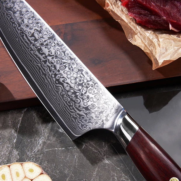 8-Inch 67 Layers VG-10 Damascus Chef Knife, Damascus Kitchen Knife, Professional Chef’s Knife, Damascus 8 inch Cooking Knife, Sharp VG 10 Chef Knife